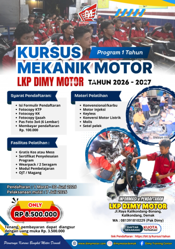 Program Kursus 1 Tahun Mekanik Sepeda Motor